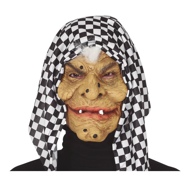 Masque de sorcière avec capuche