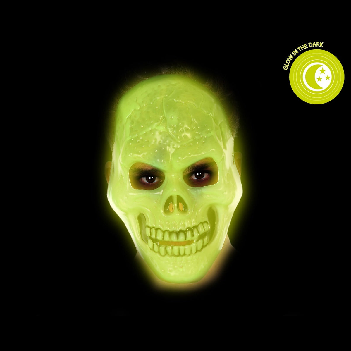 Masque de squelette phosphorescent — vue 2