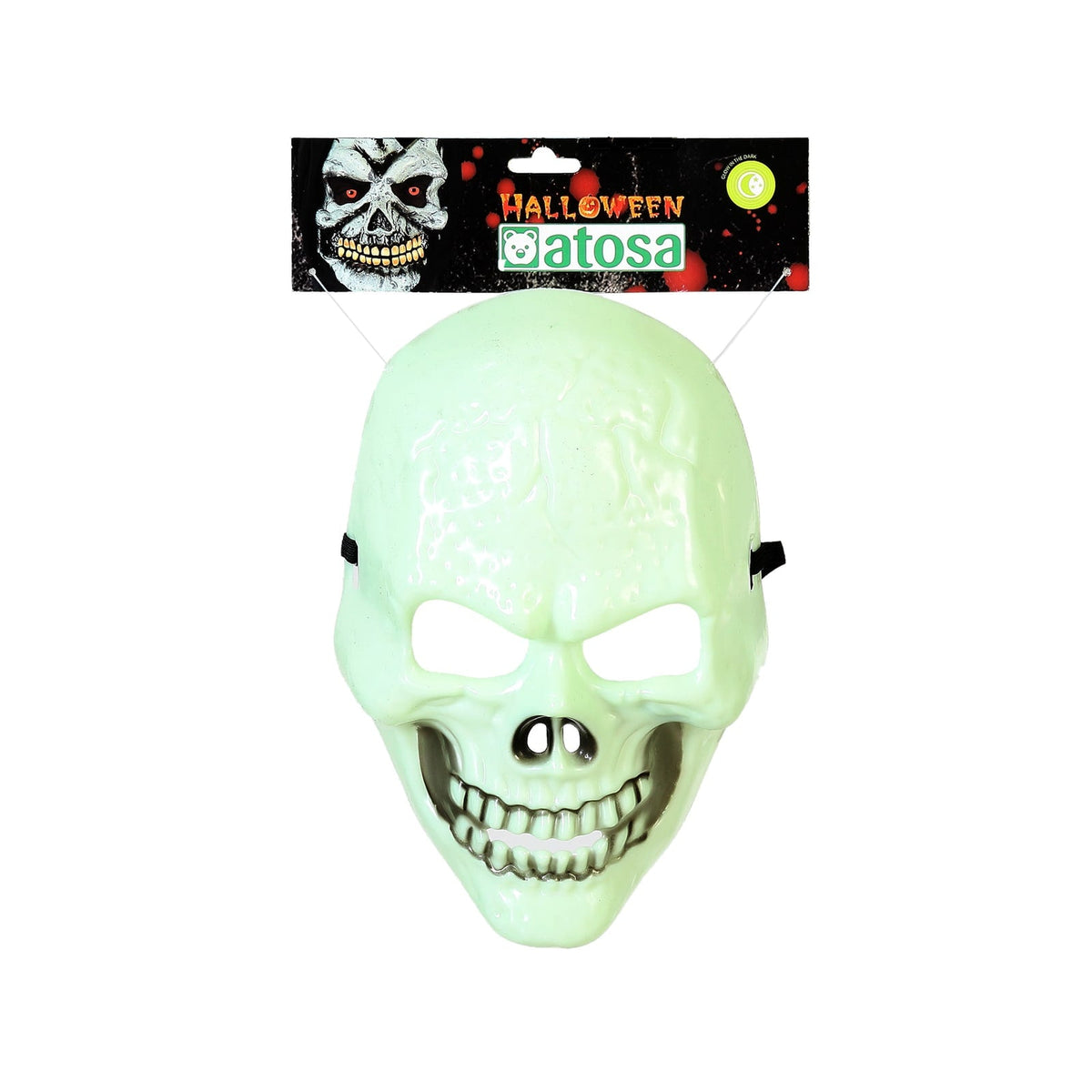 Masque de squelette phosphorescent — vue 3