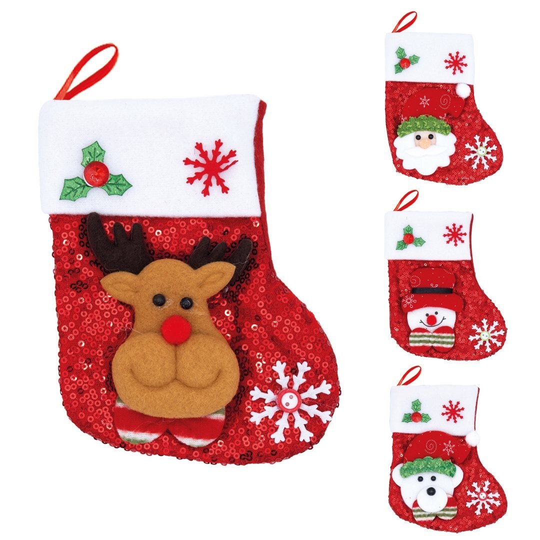 Mini chaussette de Noël à suspendre, 15 cm — vue 2