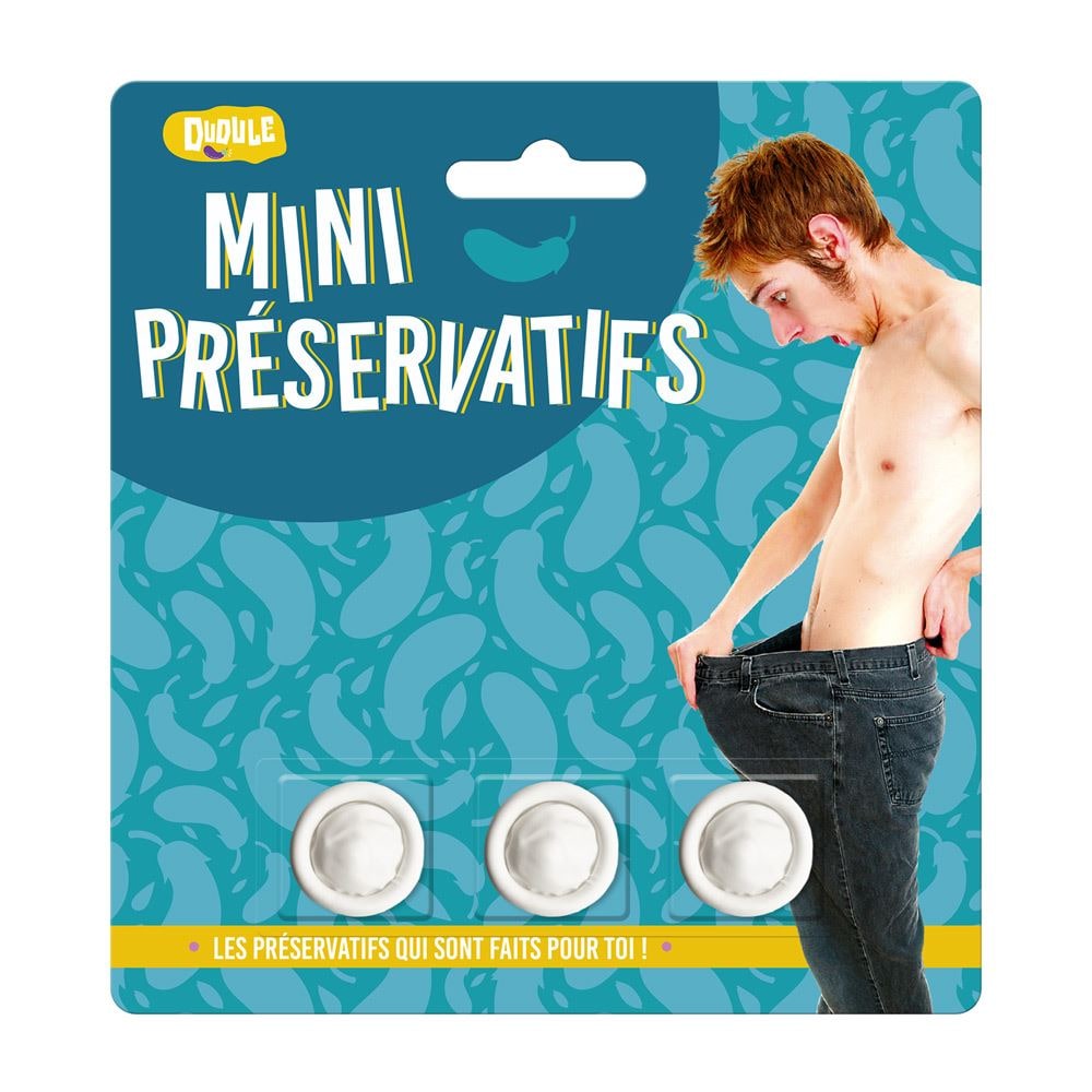Mini préservatifs humoristiques