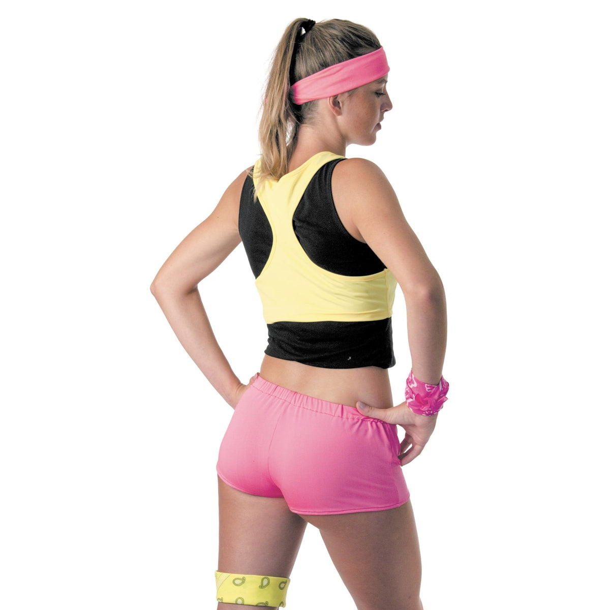 Mini short fluo rose — vue 2
