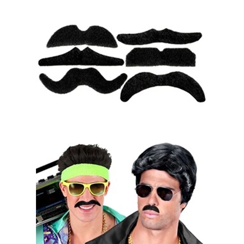 Moustache adhésive noire