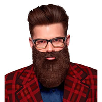 Moustache avec barbe, blonde, brune ou grise — vue 2