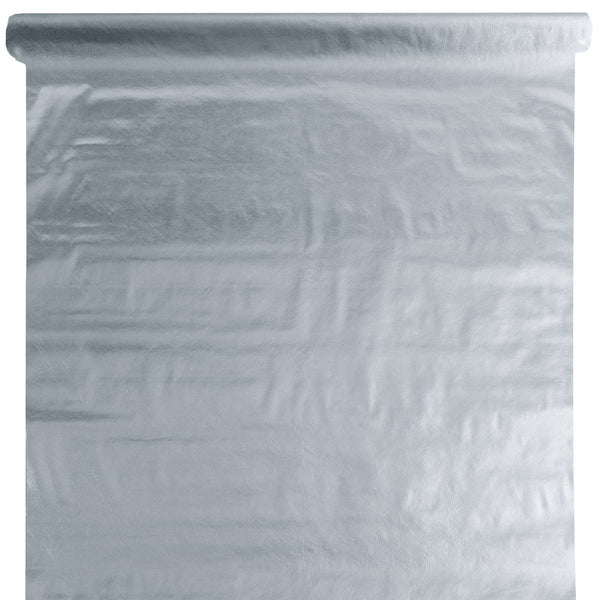 Nappe métallisée 120 cm x 5 m, argent ou or