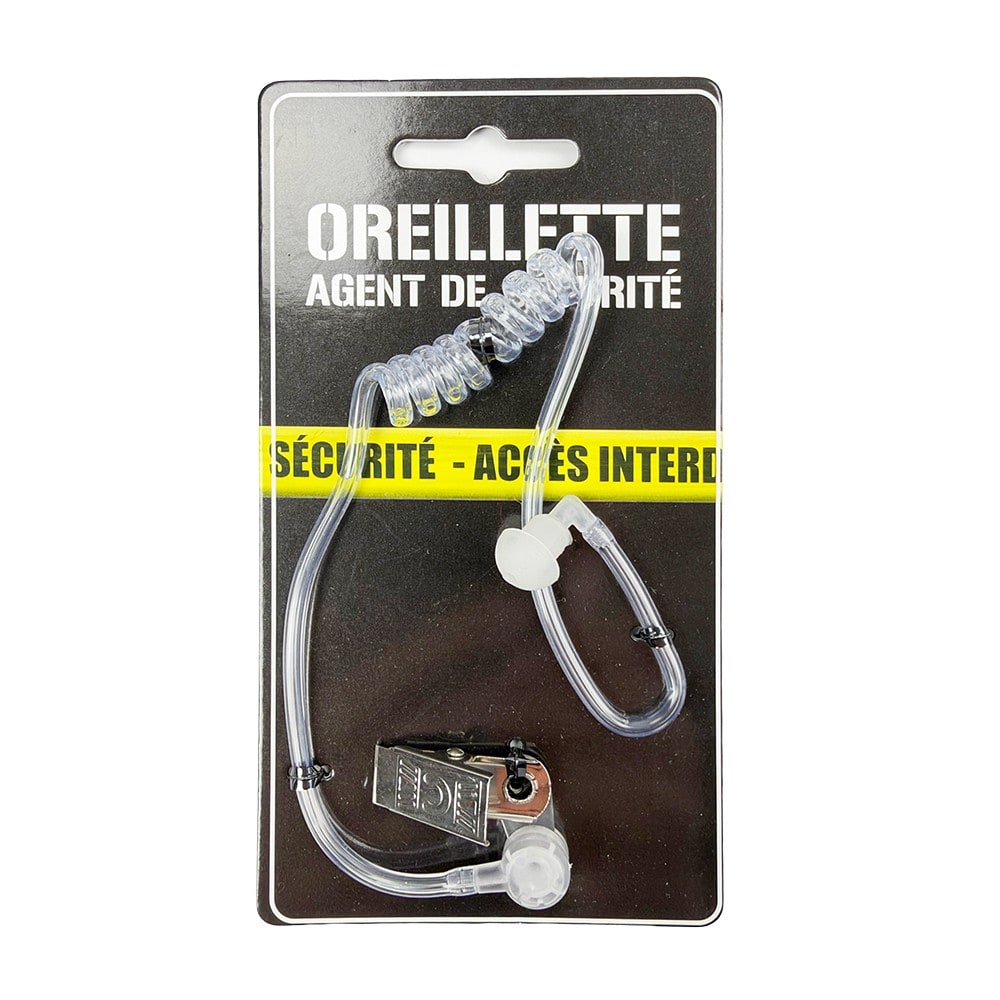 Oreillette d'agent de sécurité