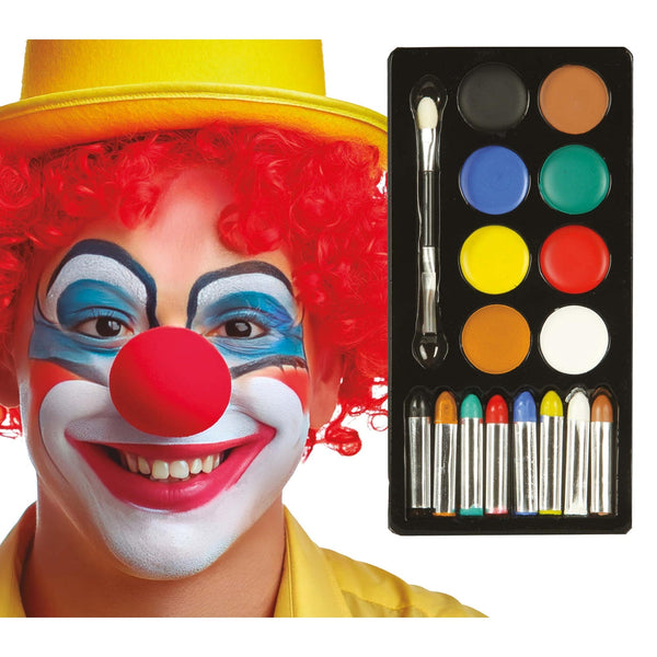 Palette de maquillage 8 fards et 8 crayons