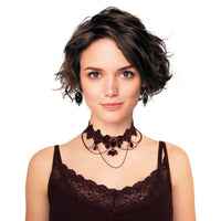 Parure gothique, collier et boucles d'oreilles