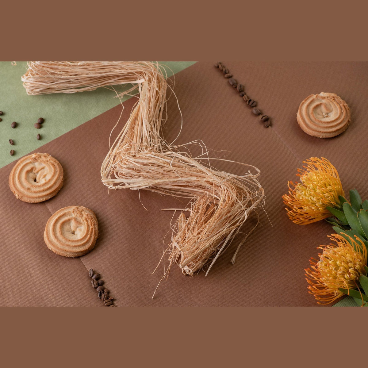 Pelote de raphia naturel, 50 g — vue 2
