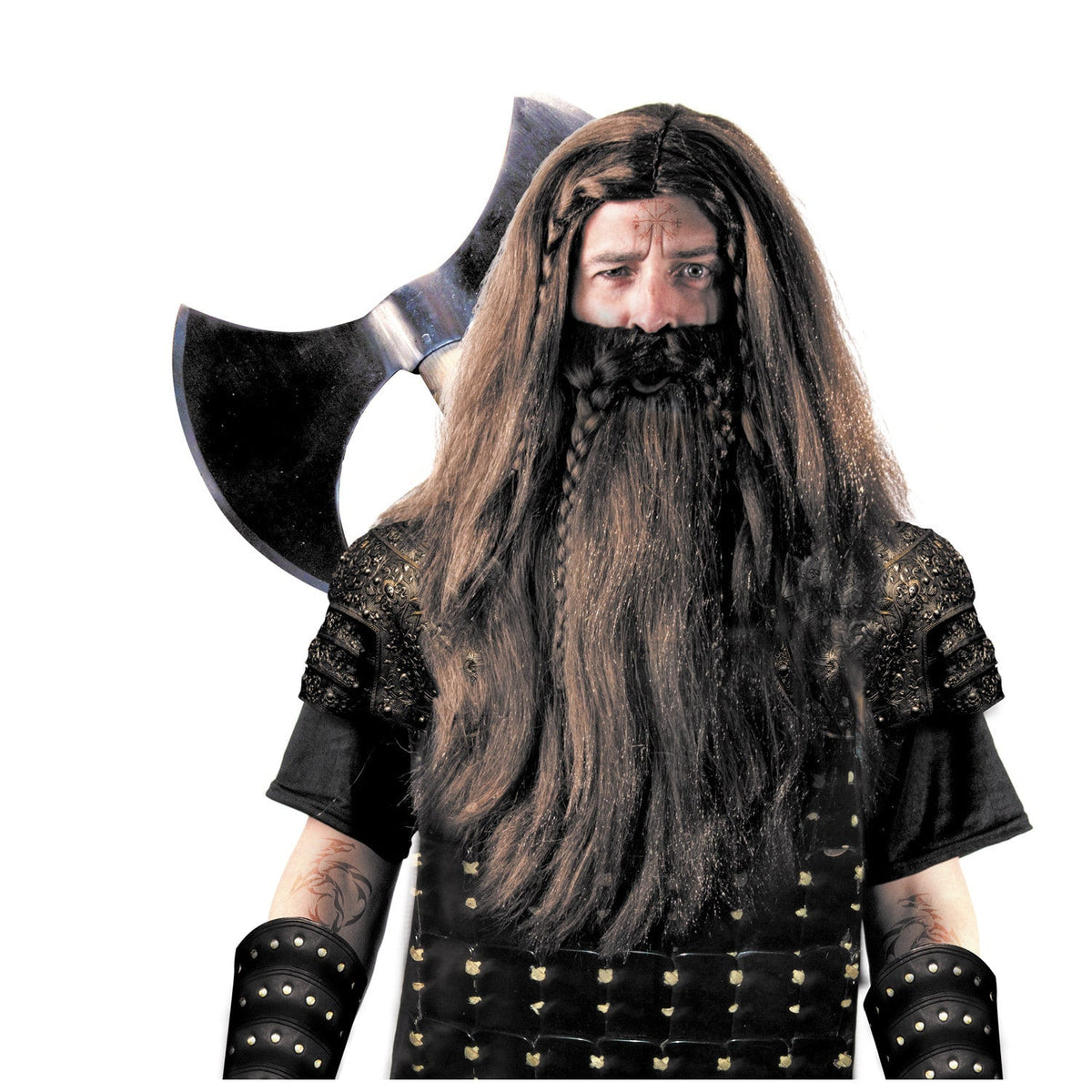 Perruque et barbe de Viking