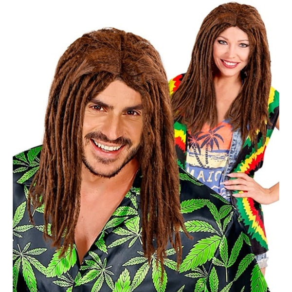 Perruque longue à dreadlocks, unisexe, coloris au choix