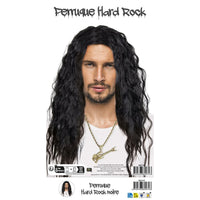 Perruque hard rock noire — vue 2