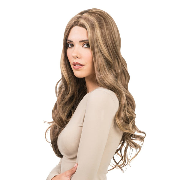 Perruque longue ondulée, 63 cm