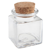 Petit pot carré à bouchon de liège