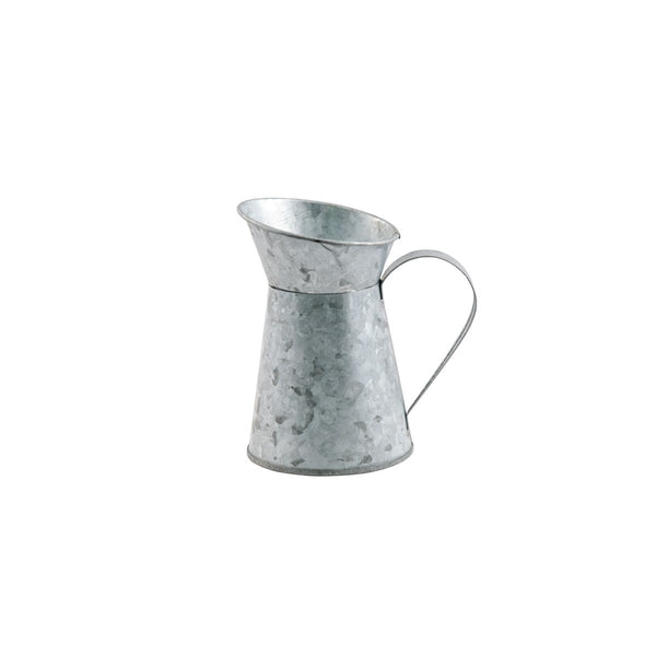 Petite cruche à lait en zinc, 7 x 10 cm