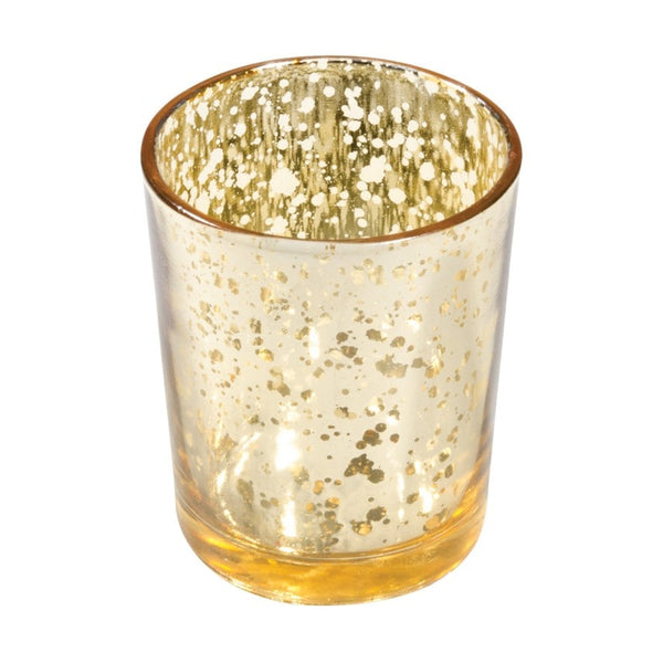 Photophore en verre métallisé, 6,7 cm