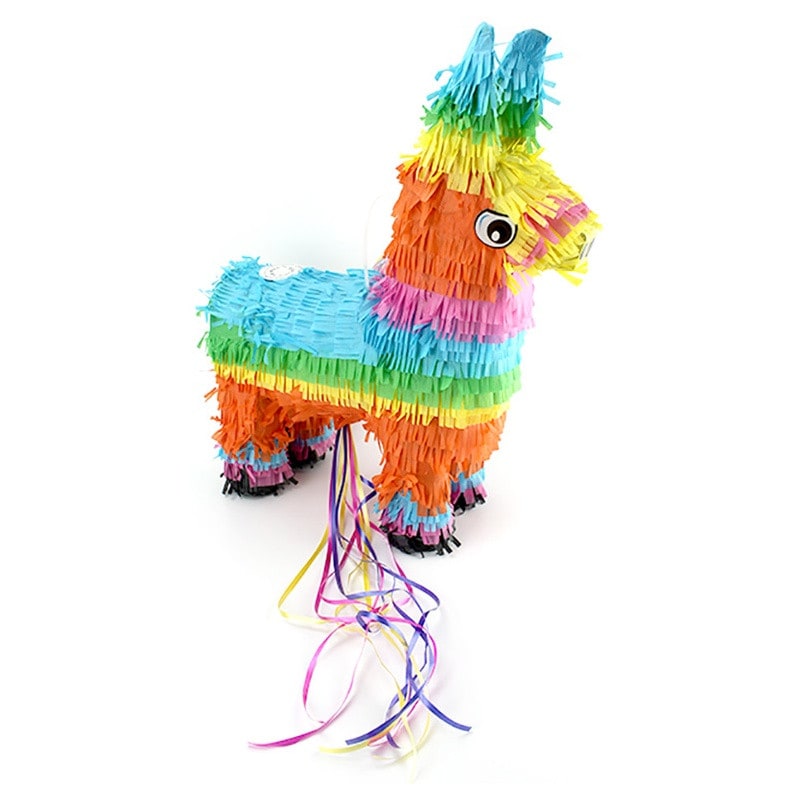 Piñata âne multicolore à tirer, 51 cm — vue 2