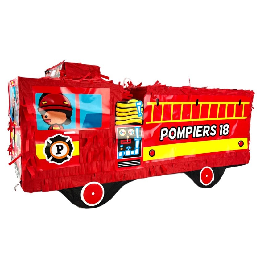 Piñata camion de pompiers, 48 cm — vue 2
