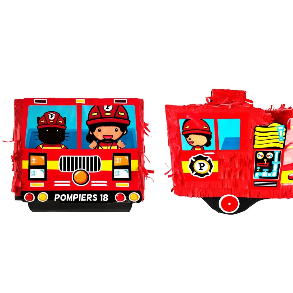 Piñata camion de pompiers, 48 cm — vue 3