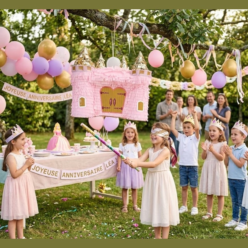 Piñata château de princesse — vue 3