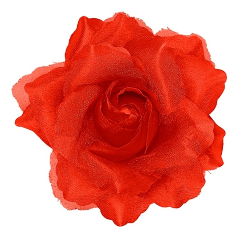 Pince à cheveux rose rouge
