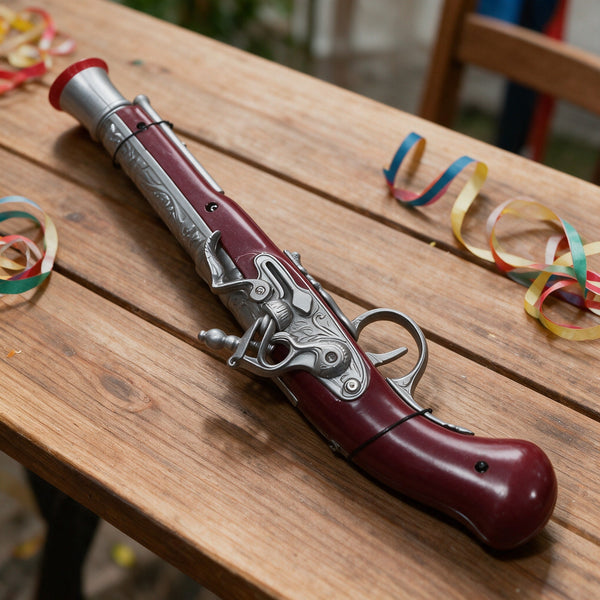 Pistolet de pirate en plastique, 35 cm