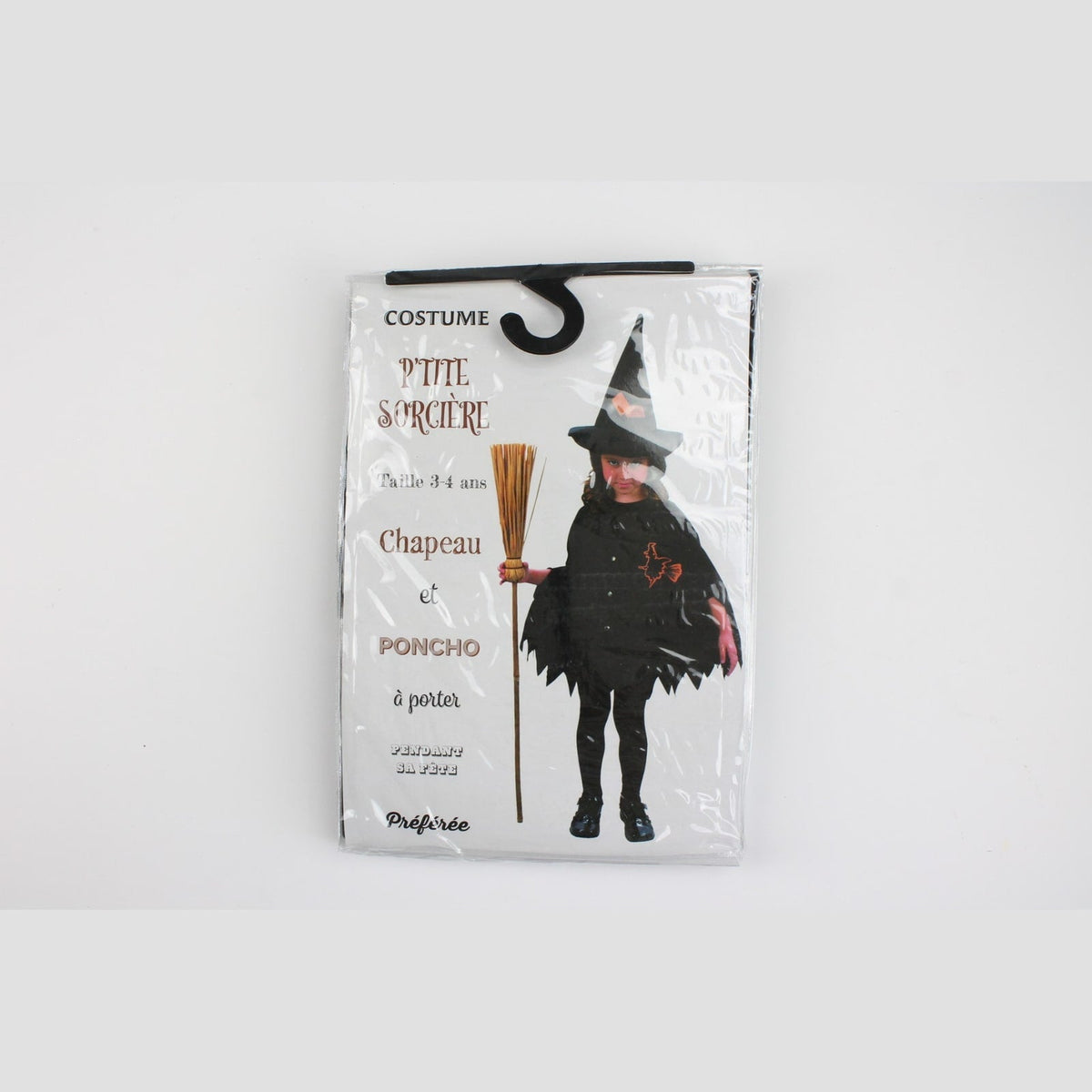 Poncho et chapeau de sorcière, enfant 3-4 ans — vue 2