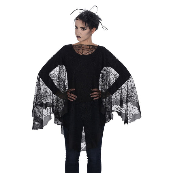 Poncho toile d'araignée