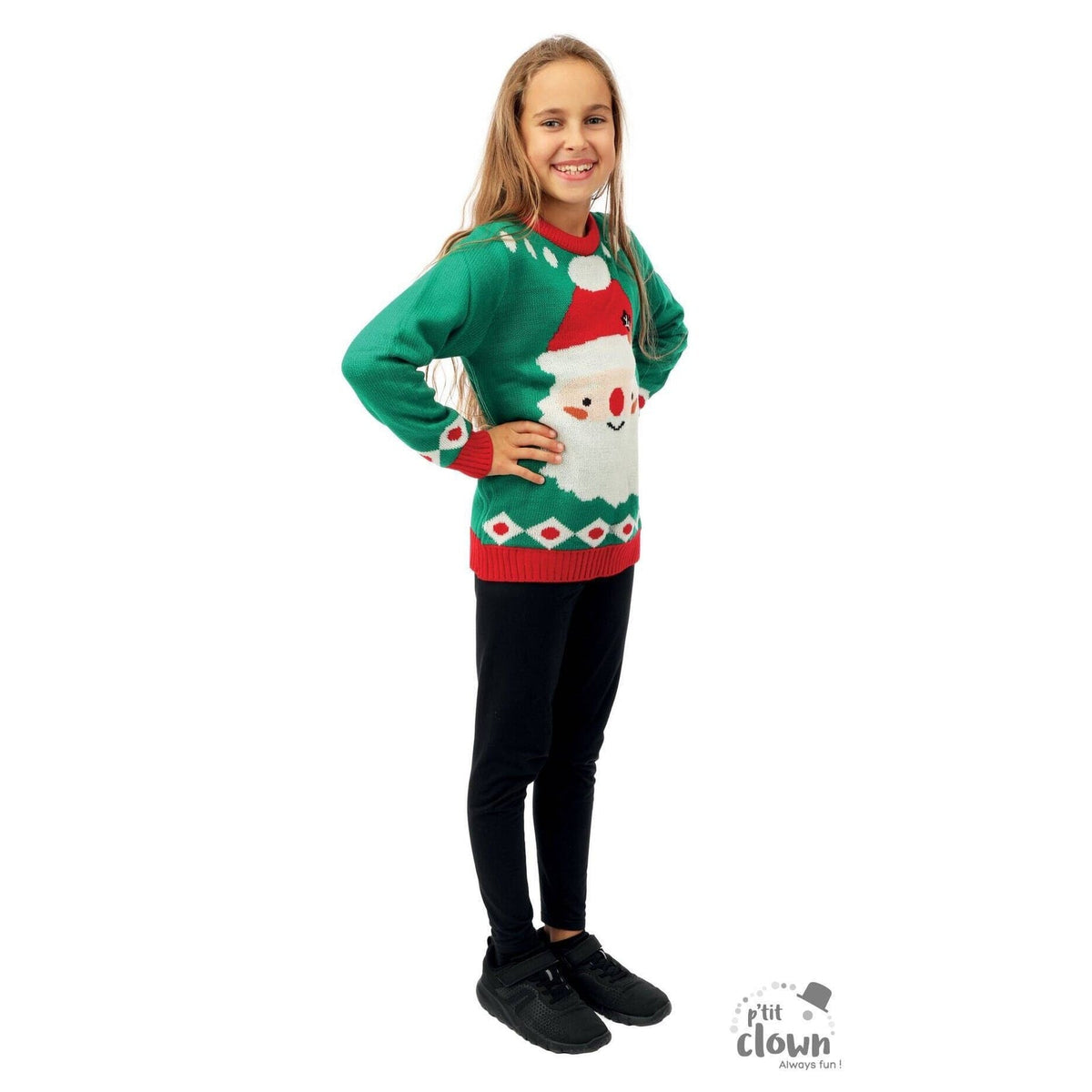 Pull de Noël Père Noël, enfant — vue 2