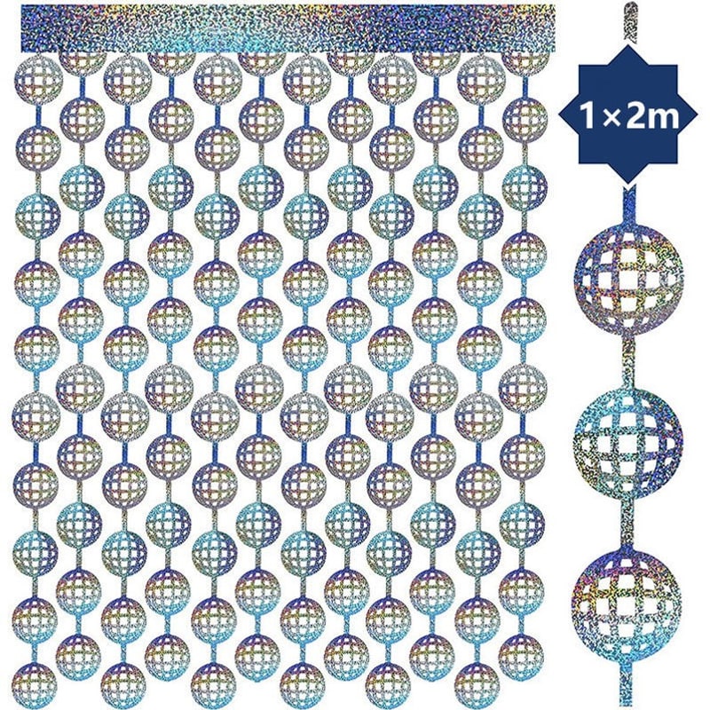 Rideau boule disco, 100 x 200 cm