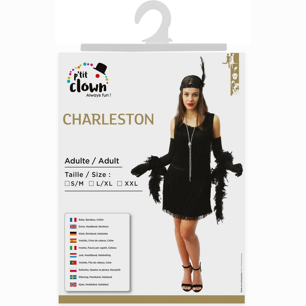 Robe charleston à franges, adulte — vue 5