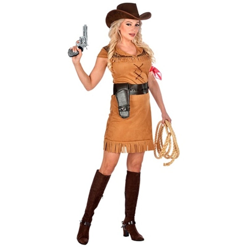 Robe de cowgirl à franges, femme