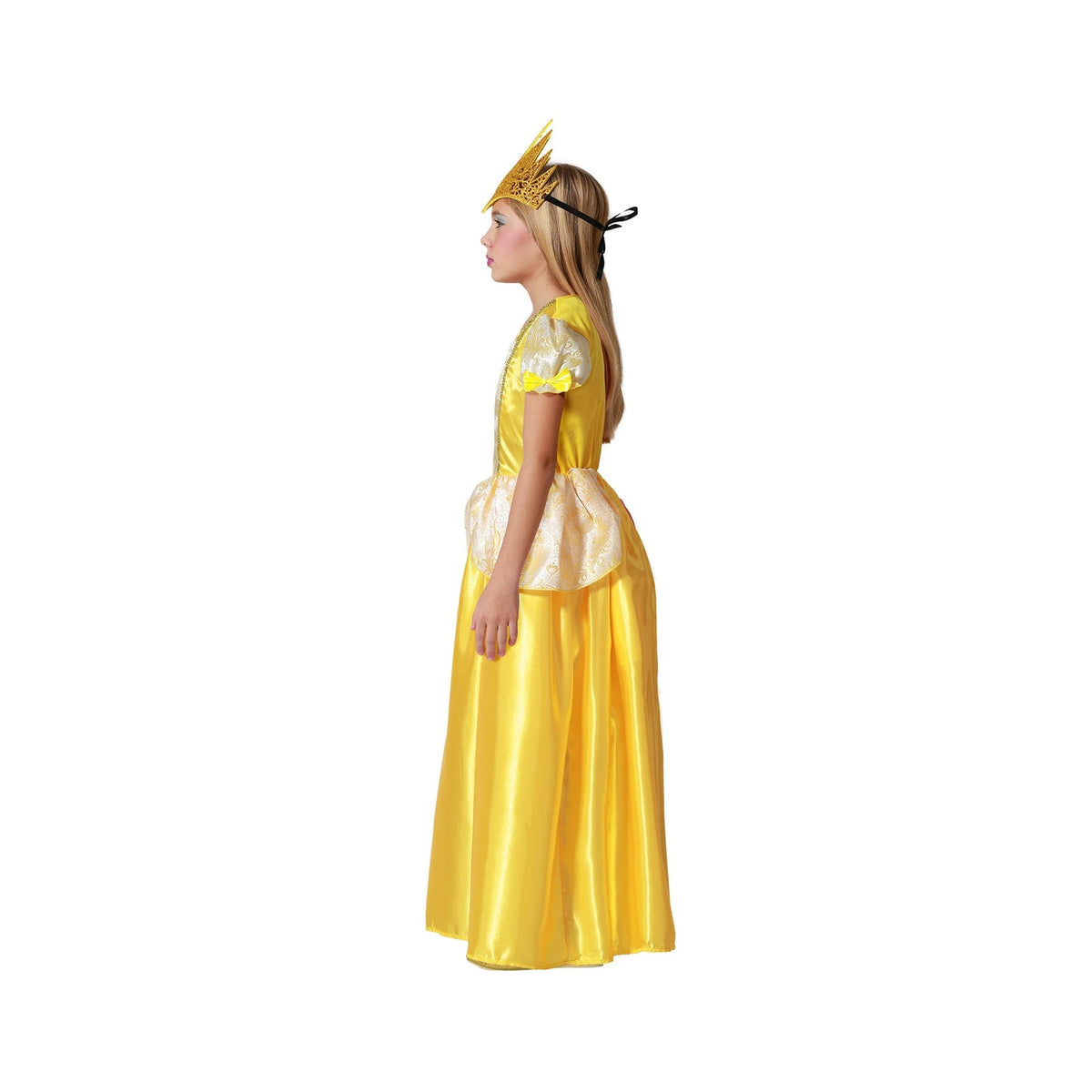 Robe de princesse jaune, fille — vue 2