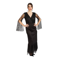 Robe de sorcière en dentelle noire, adulte — vue 3