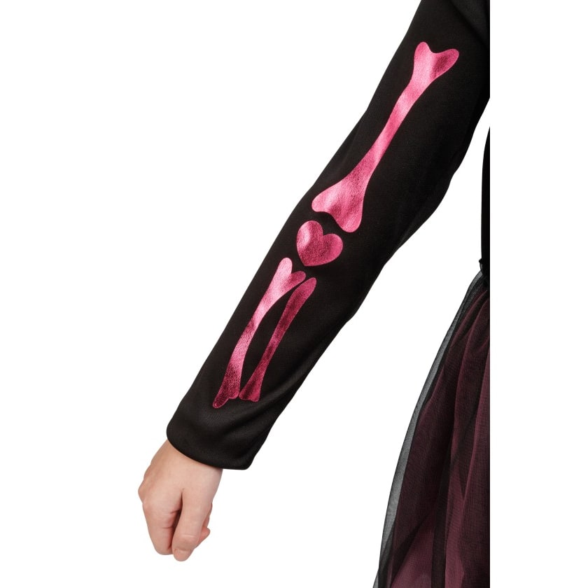 Robe de squelette rose, fille 5-6 ans — vue 4