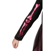 Robe de squelette rose, fille 5-6 ans — vue 4