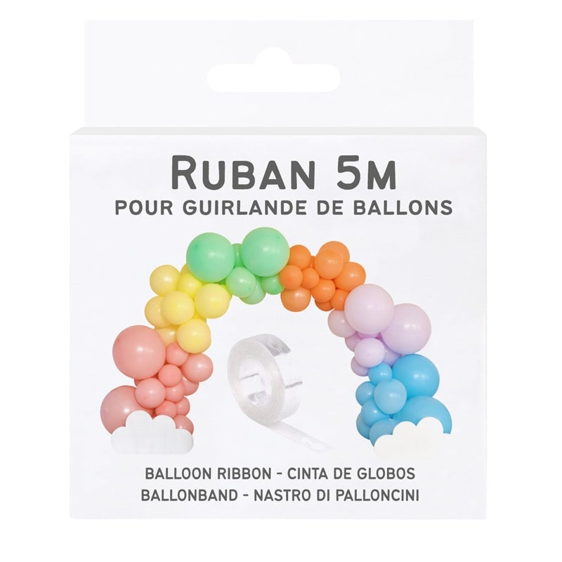 Ruban pour guirlande de ballons, 5 m