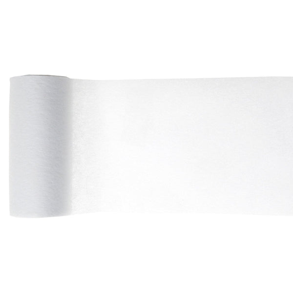 Ruban intissé 10 cm, 10 m, blanc ou rouge