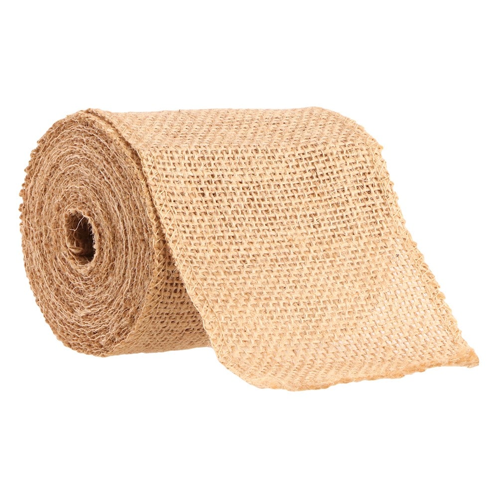 Ruban de jute naturel, 9,5 cm x 5 m