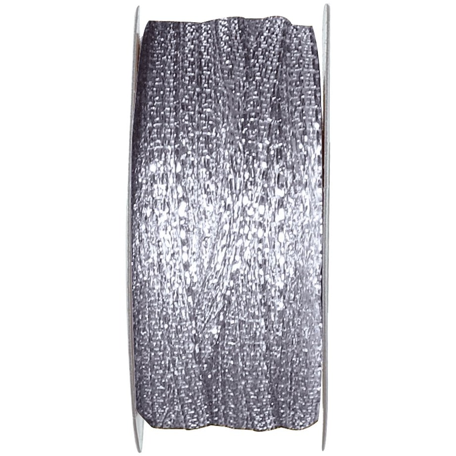 Ruban métallisé 3 mm, 25 m, or ou argent
