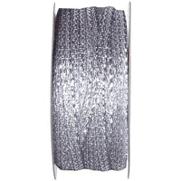 Ruban métallisé 3 mm, 25 m, or ou argent