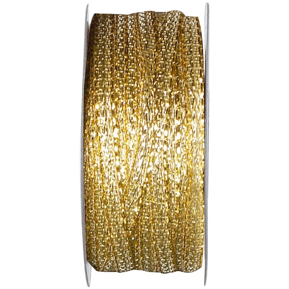 Ruban métallisé 3 mm, 25 m, or ou argent — vue 2