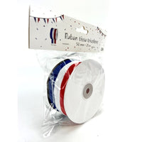 Ruban tricolore en tissu, 50 mm — vue 2