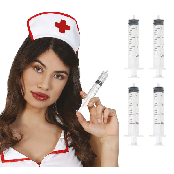 Seringues factices, lot de 4