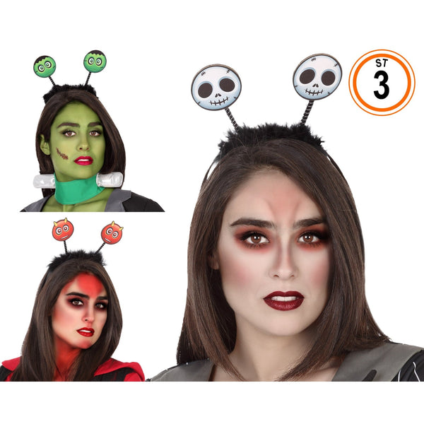 Serre-tête antennes Halloween, 3 modèles