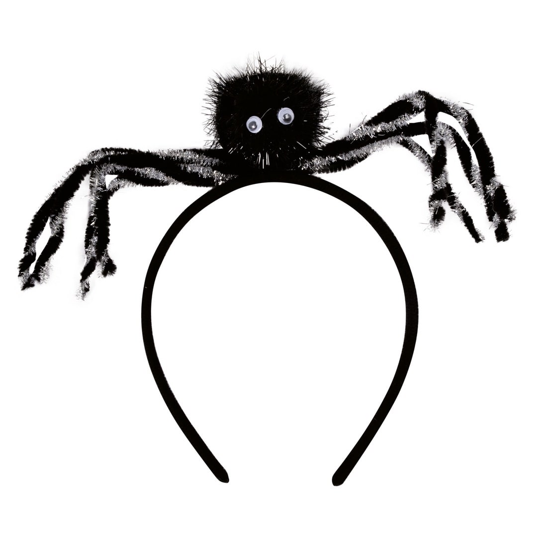 Serre-tête araignée noir et argent — vue 3