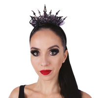 Serre-tête couronne de princesse noire