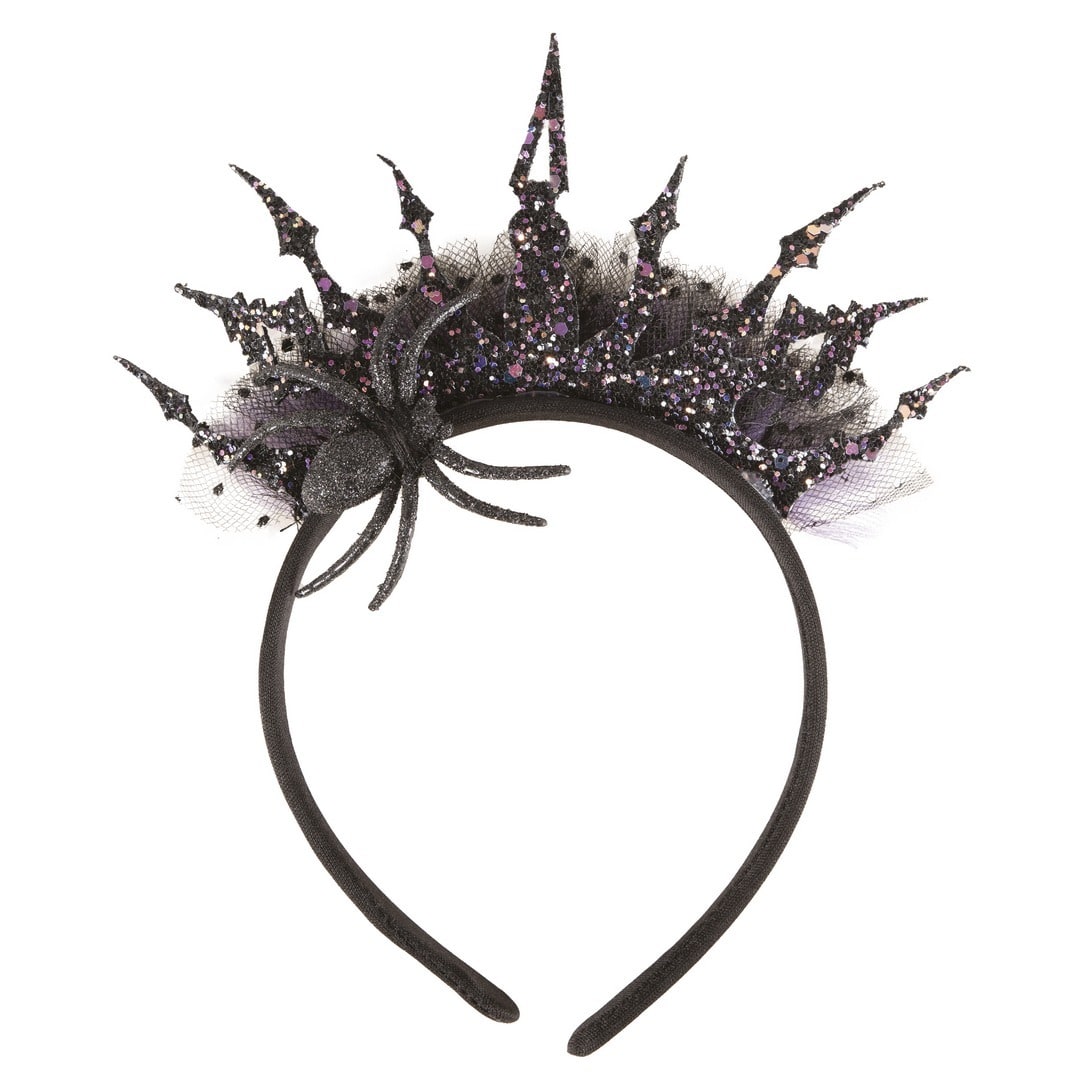 Serre-tête couronne de princesse noire — vue 3