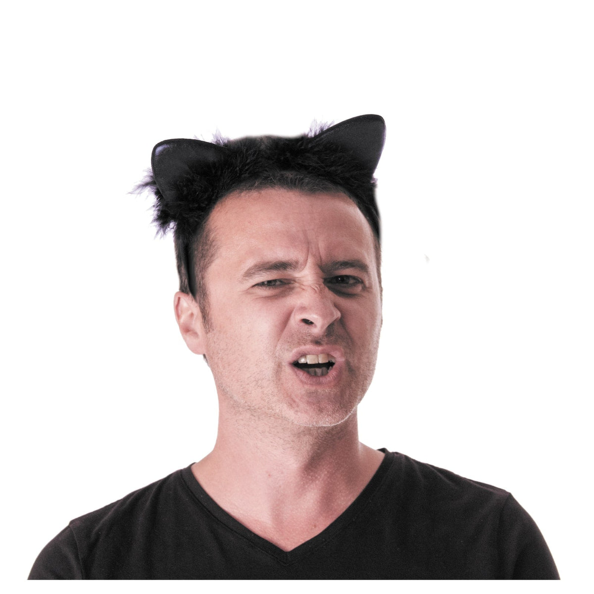 Serre-tête oreilles de chat noir — vue 2