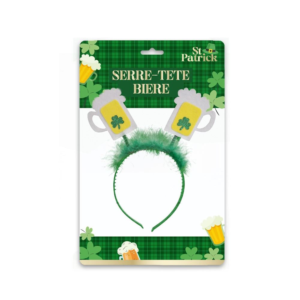 Serre-tête Saint-Patrick chopes de bière